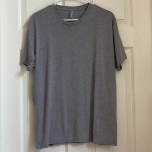 Next Level Men's Gray Short Sleeve, Crew Neck T-Shirt - Large